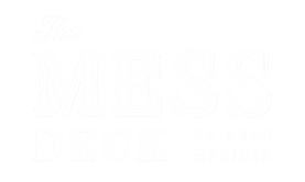 White The Mess Deck by Bold Mariner Logo