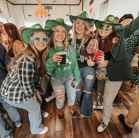 Group of people celebrating saint pattys day