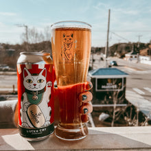 Load image into Gallery viewer, Lucky Cat Pilsner Glass
